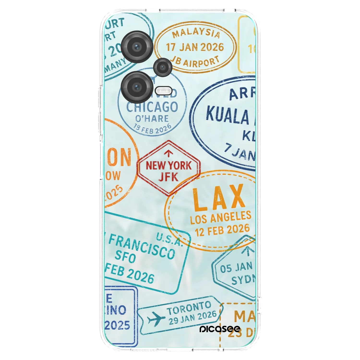 Picasee silikonska prozirna maskica za Xiaomi Poco X5 - PASSPORT EDITION