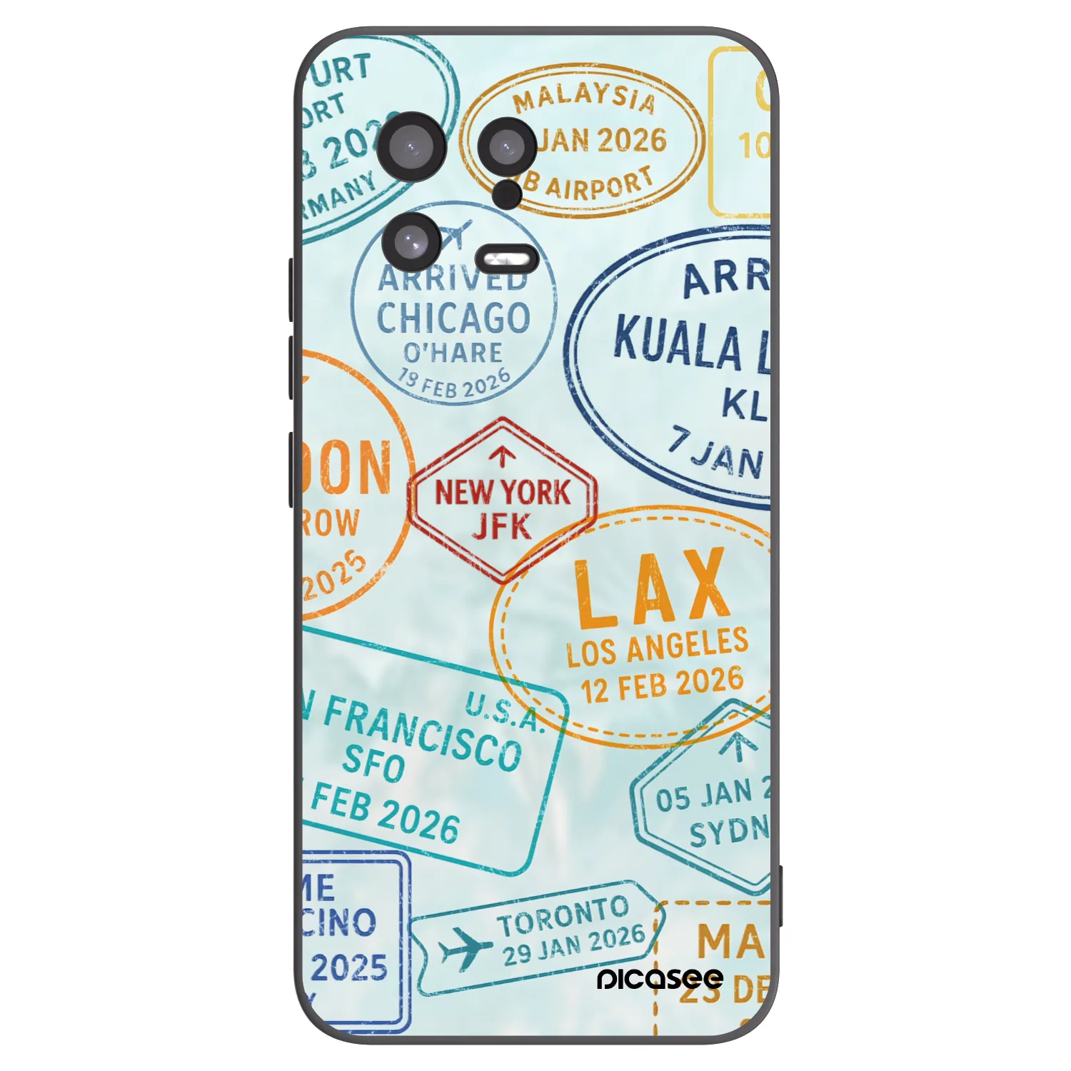 Picasee crna silikonska maskica za Xiaomi 13 - PASSPORT EDITION