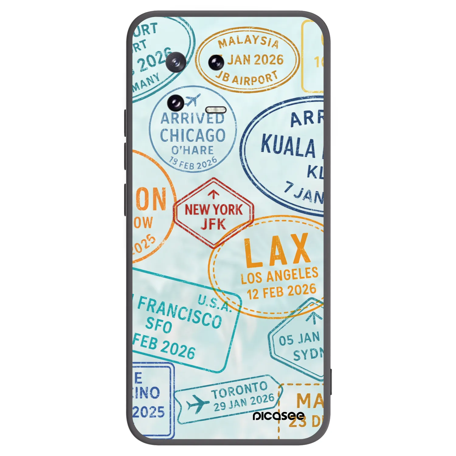 Picasee crna silikonska maskica za Xiaomi 13 Pro - PASSPORT EDITION