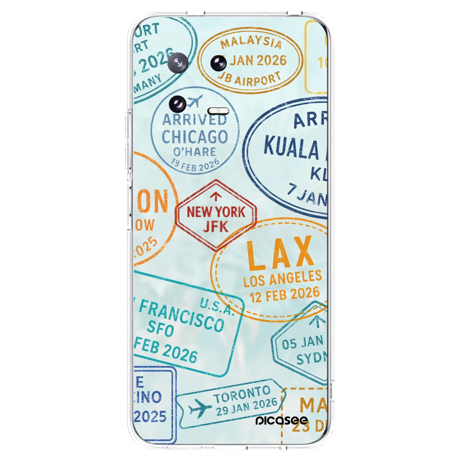 Picasee silikonska prozirna maskica za Xiaomi 13 Pro - PASSPORT EDITION