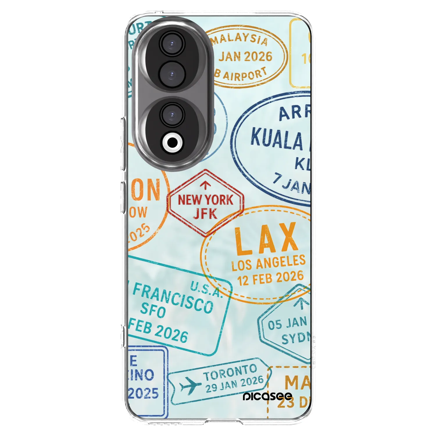 Picasee silikonska prozirna maskica za Honor 90 5G - PASSPORT EDITION