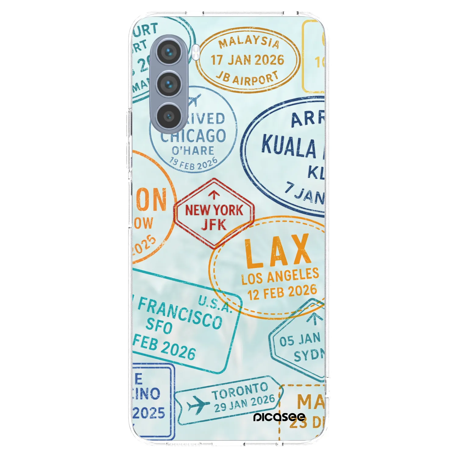 Picasee silikonska prozirna maskica za Motorola Moto G62 - PASSPORT EDITION