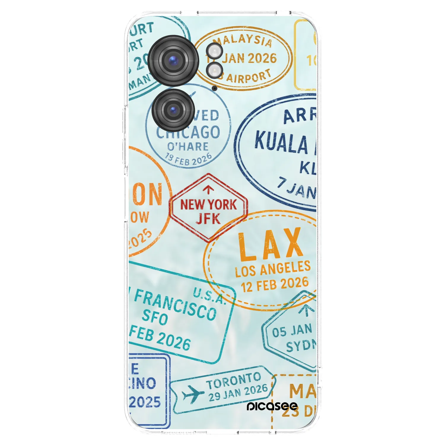 Picasee silikonska prozirna maskica za Motorola Edge 40 - PASSPORT EDITION