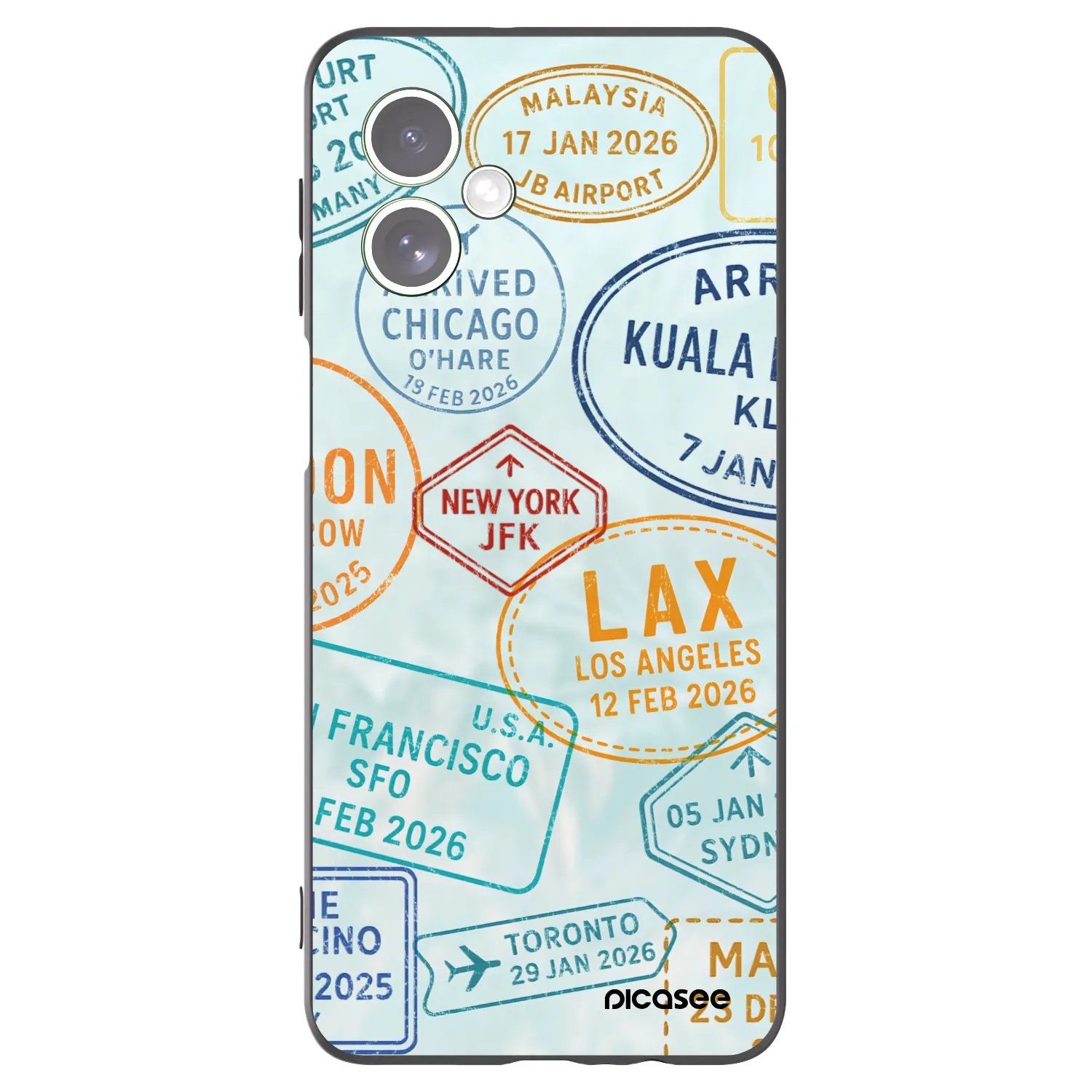 Picasee crna silikonska maskica za Motorola Moto G54 5G - PASSPORT EDITION
