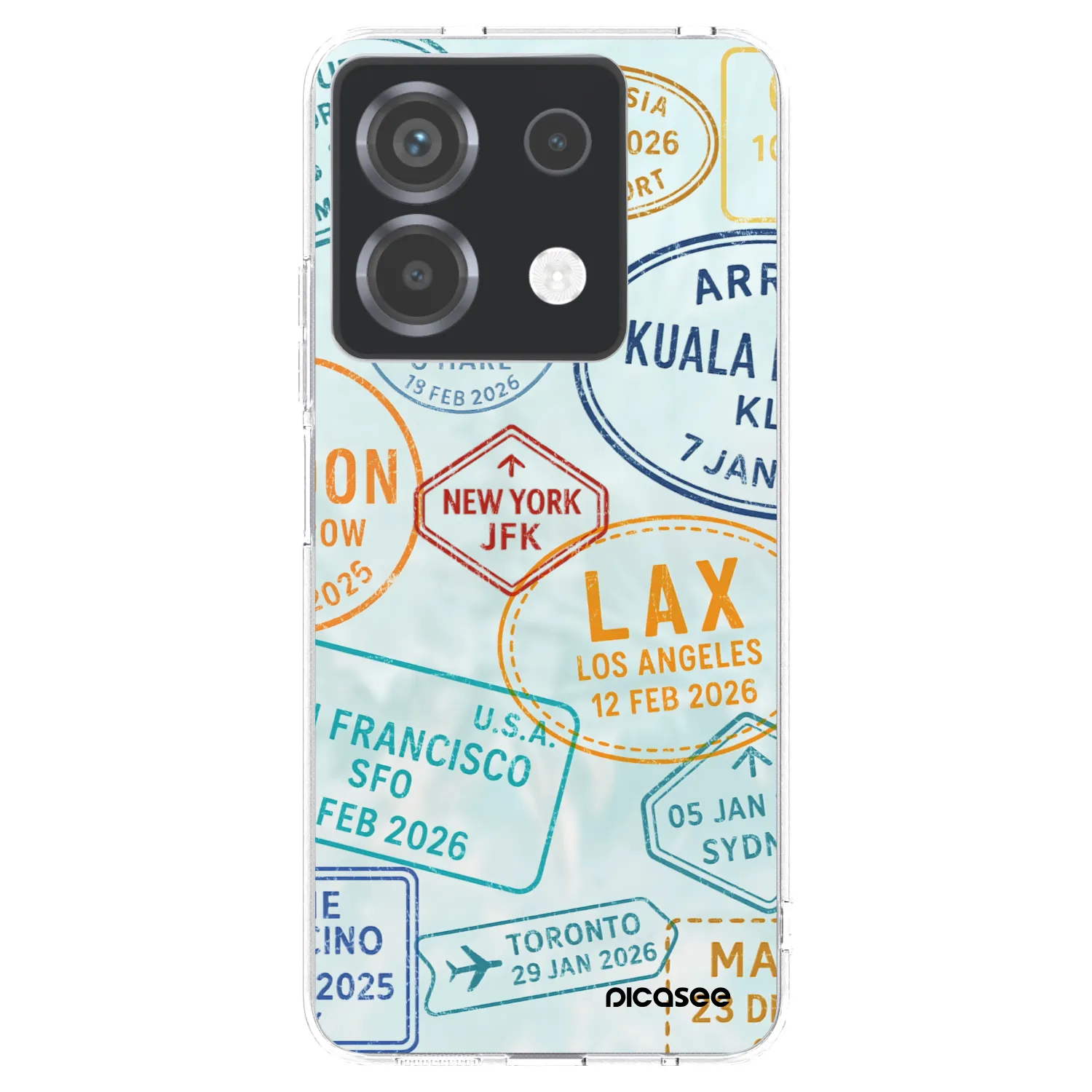 Picasee silikonska prozirna maskica za Xiaomi Poco X6 - PASSPORT EDITION