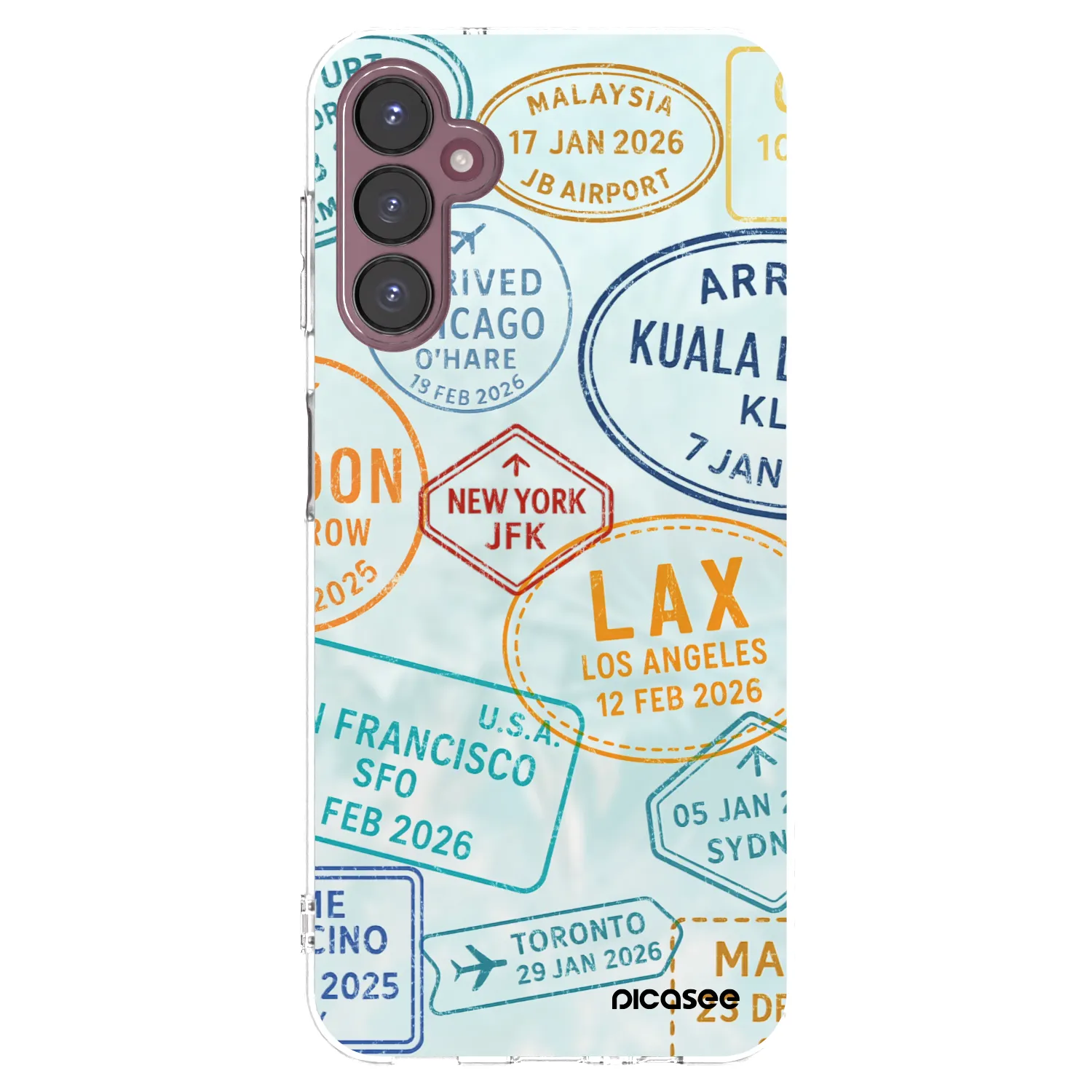 Picasee silikonska prozirna maskica za Samsung Galaxy A05s A057G - PASSPORT EDITION