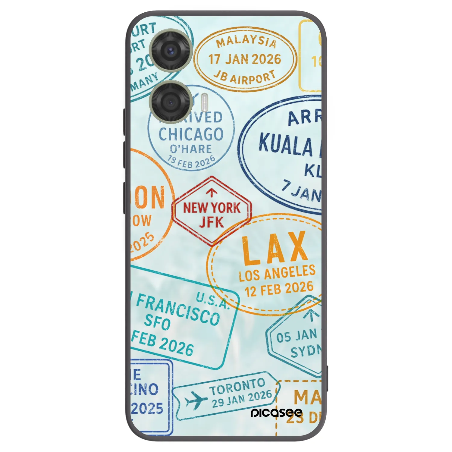 Picasee crna silikonska maskica za Motorola Moto G24 - PASSPORT EDITION