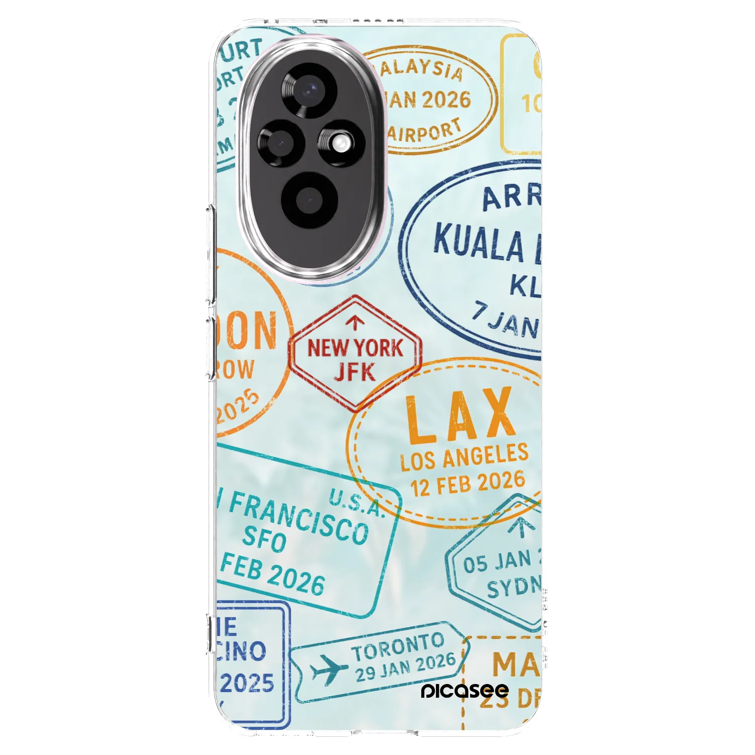 Picasee silikonska prozirna maskica za Honor 200 5G - PASSPORT EDITION