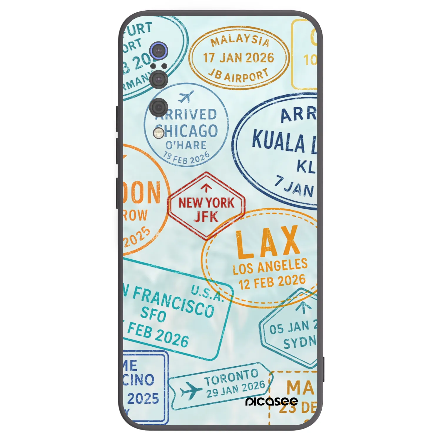 Picasee crna silikonska maskica za Xiaomi Mi 9 - PASSPORT EDITION