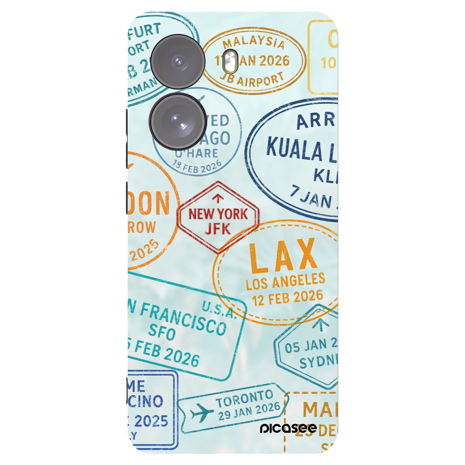 Picasee crna silikonska maskica za Xiaomi Poco X7 - PASSPORT EDITION