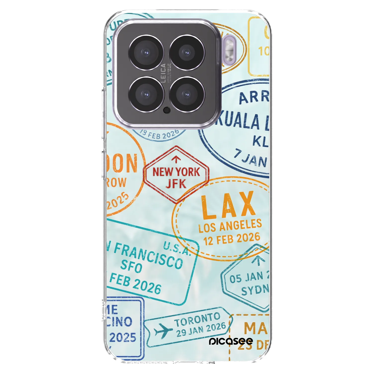 Picasee silikonska prozirna maskica za Xiaomi 15 - PASSPORT EDITION