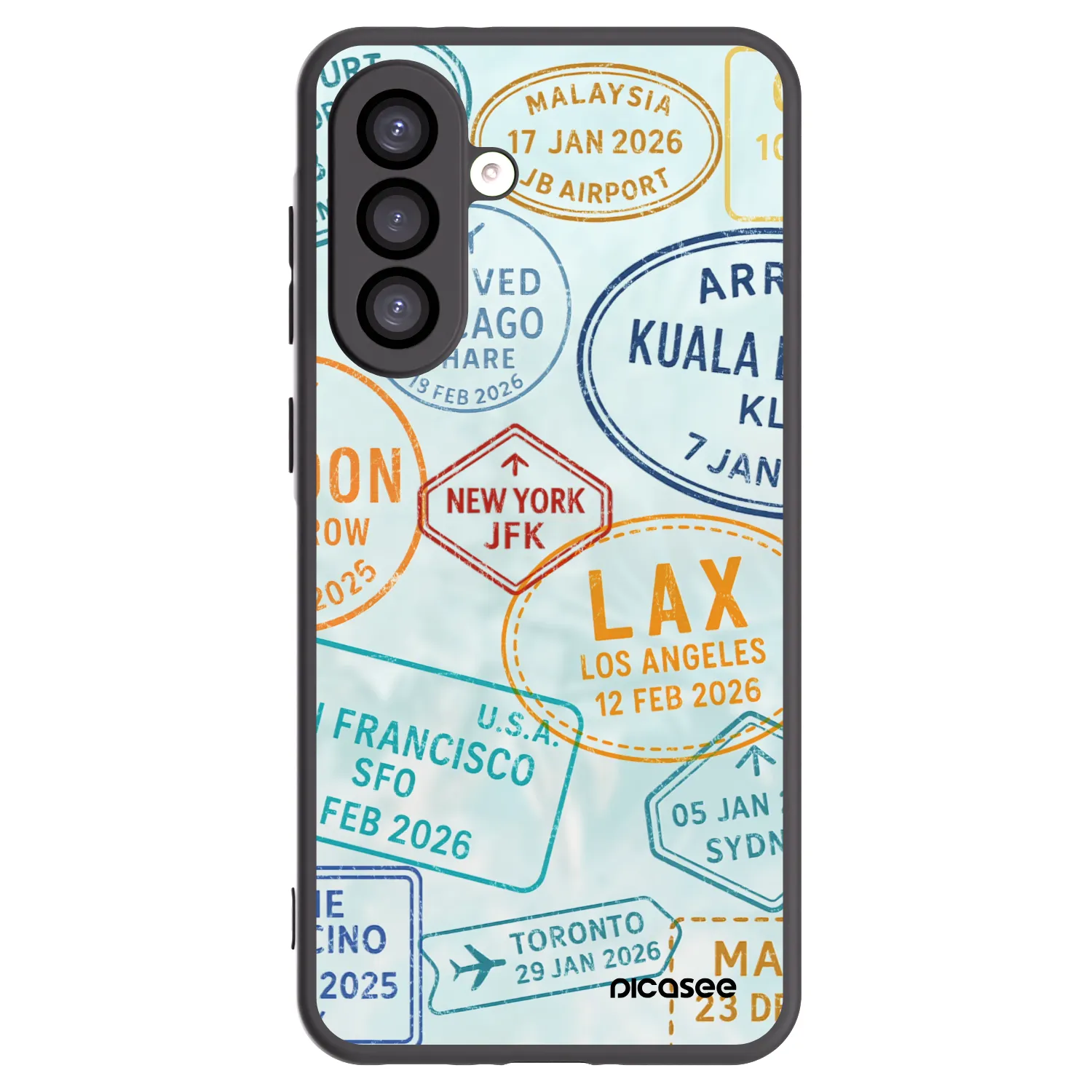 Picasee crna silikonska maskica za Samsung Galaxy A26 5G A266B - PASSPORT EDITION