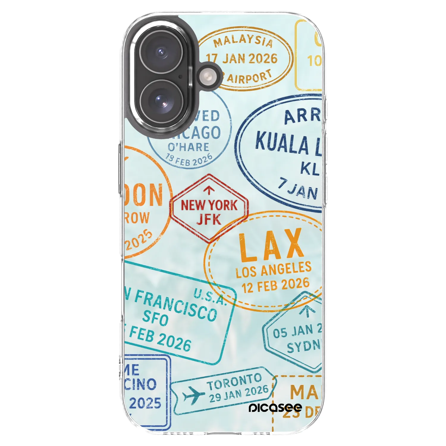 Picasee silikonska prozirna maskica za Apple iPhone 17 - PASSPORT EDITION
