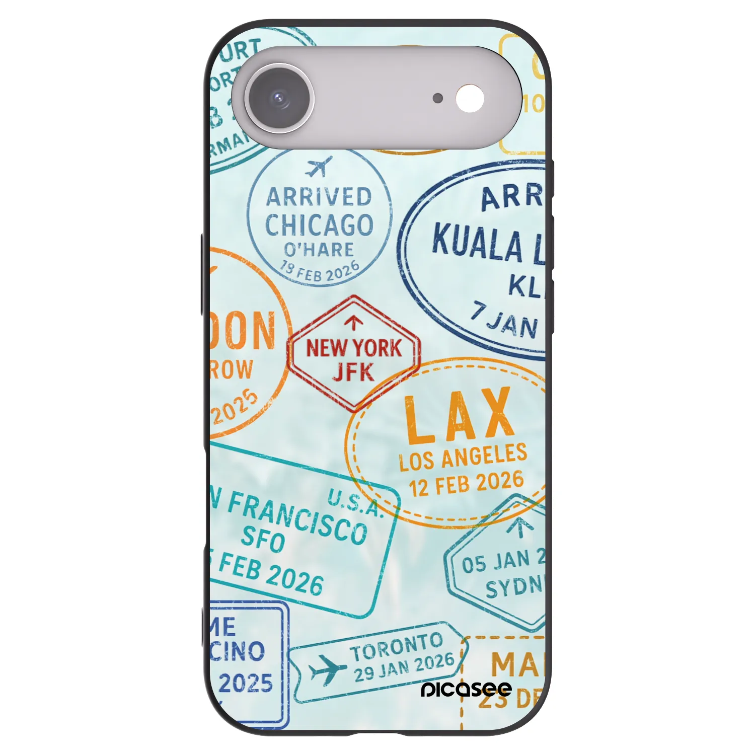 Picasee crna silikonska maskica za Apple iPhone Air - PASSPORT EDITION