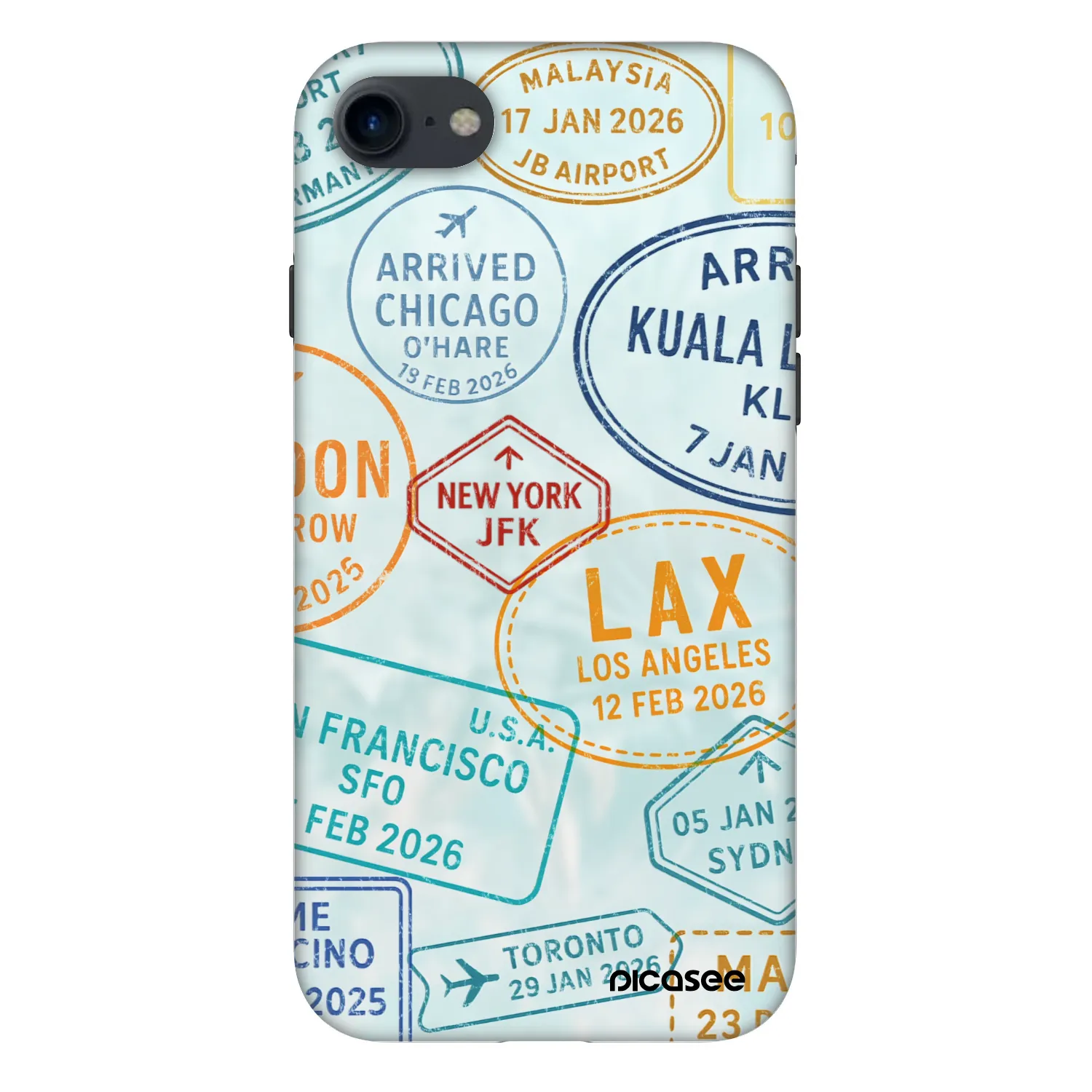 Picasee Fashion Case za Apple iPhone 8 - PASSPORT EDITION