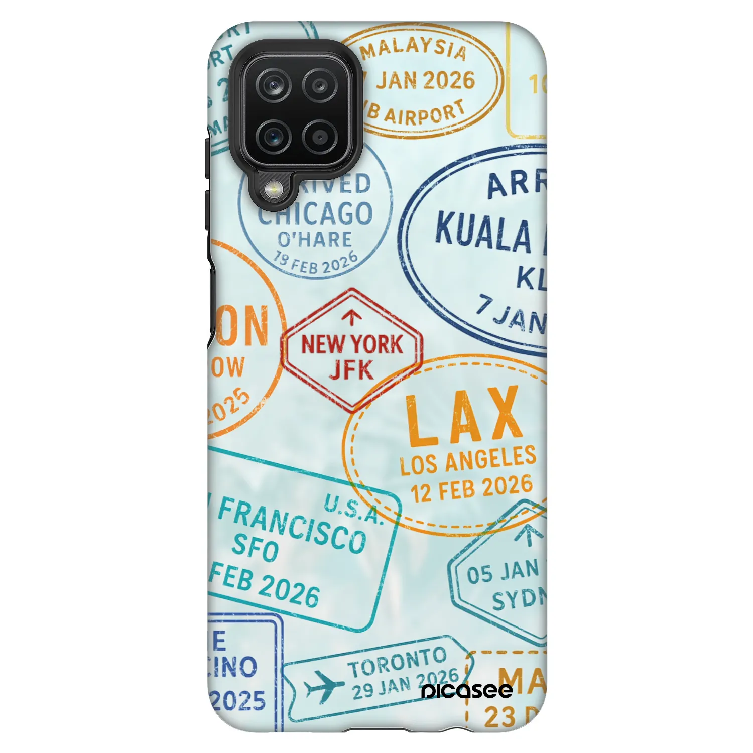 Picasee Fashion Case za Samsung Galaxy A12 A125F - PASSPORT EDITION