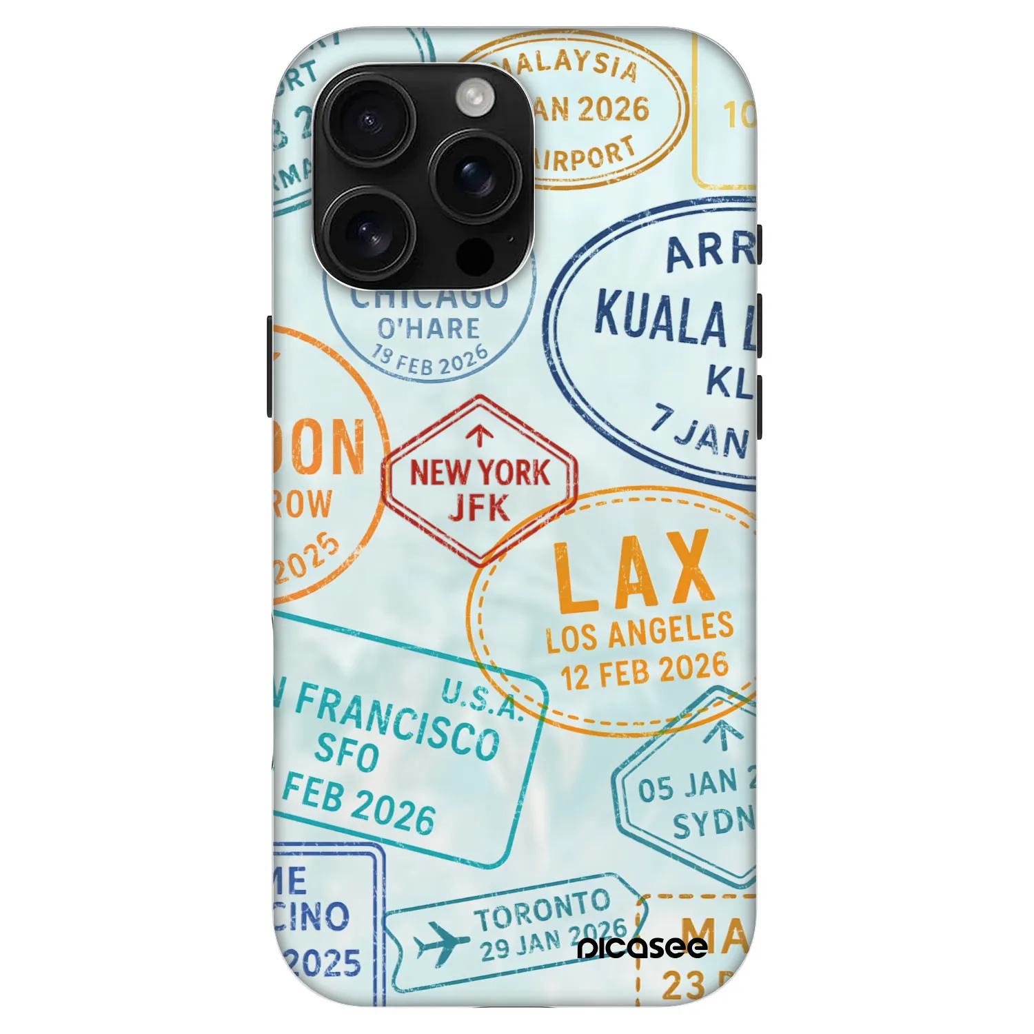 Picasee Fashion Case MagSafe za Apple iPhone 16 Pro Max - PASSPORT EDITION