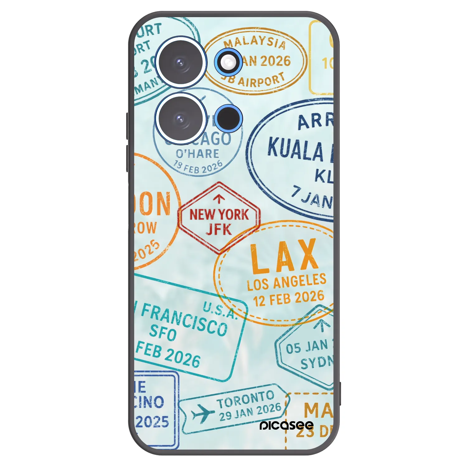 Picasee crna silikonska maskica za Xiaomi Redmi 15C 4G - PASSPORT EDITION