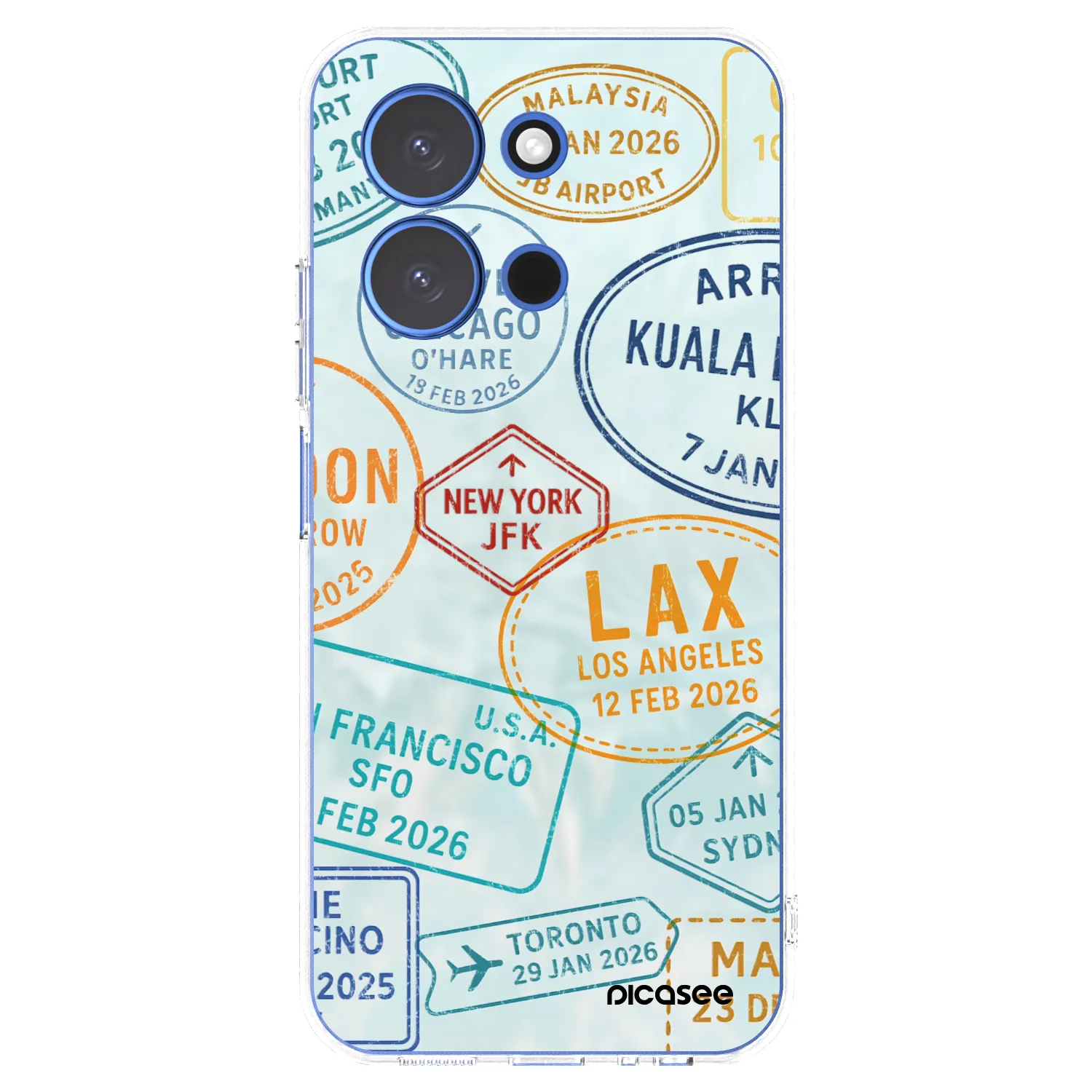 Picasee silikonska prozirna maskica za Xiaomi Redmi 15C 4G - PASSPORT EDITION