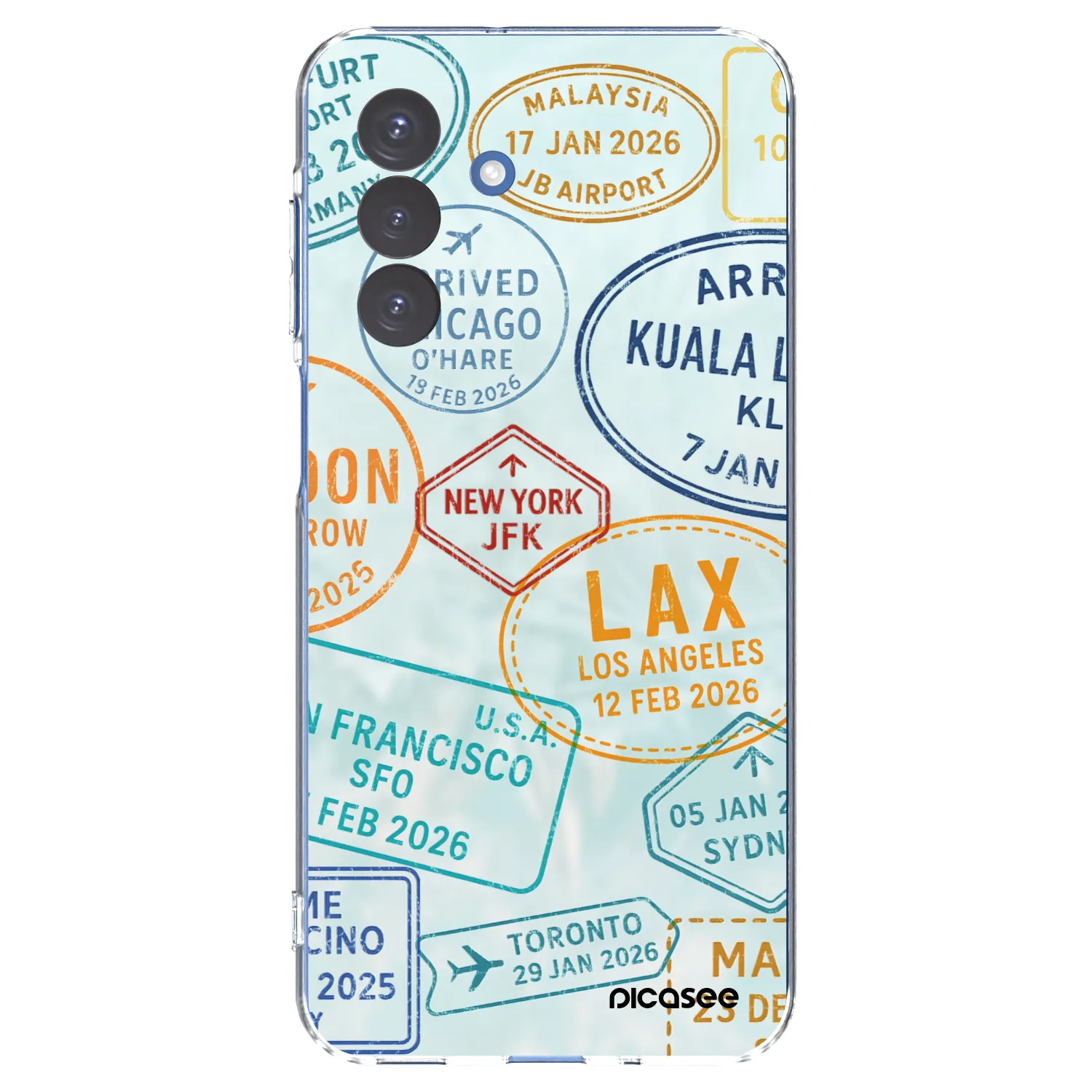 Picasee silikonska prozirna maskica za Samsung Galaxy A17 5G - PASSPORT EDITION