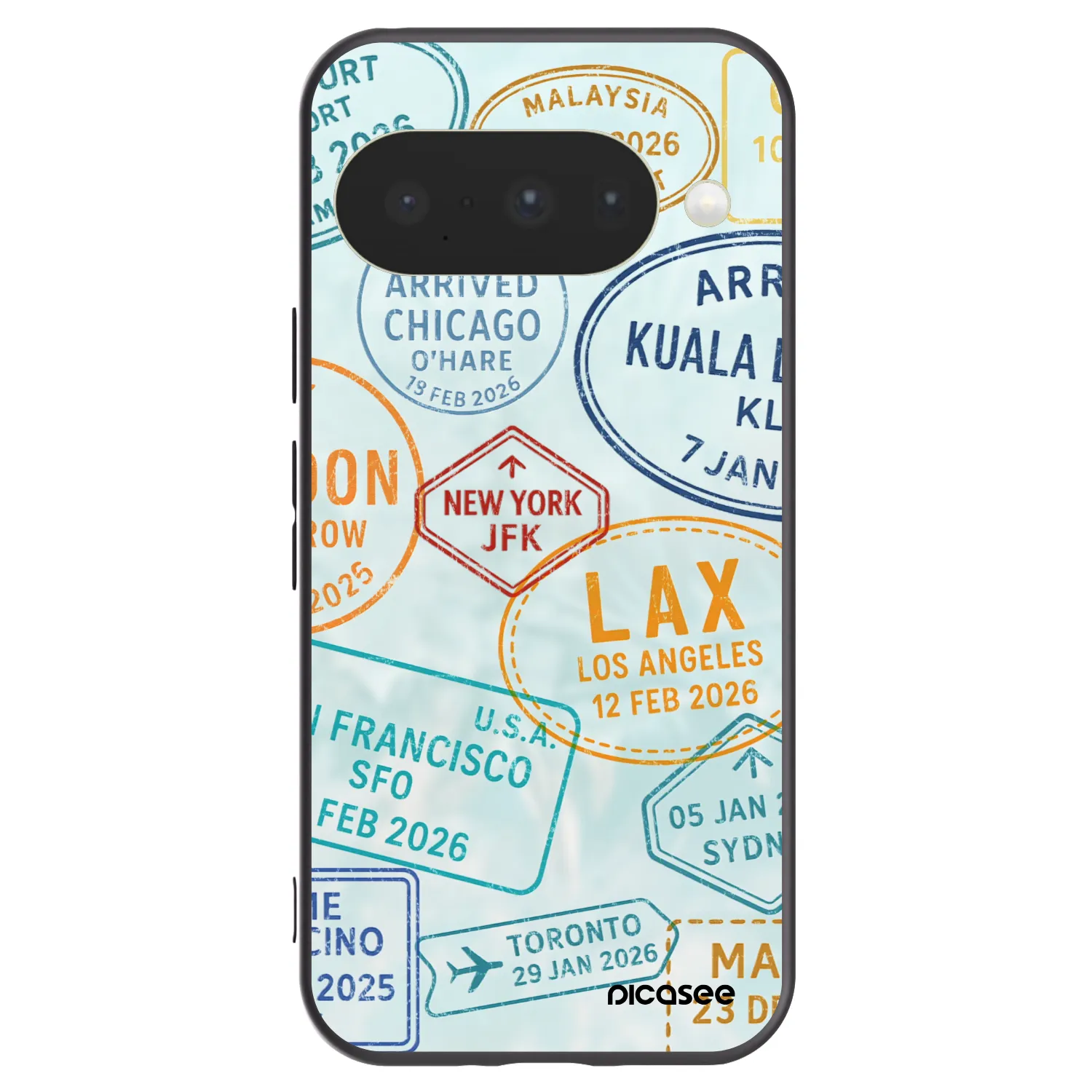 Picasee crna silikonska maskica za Google Pixel 10 - PASSPORT EDITION