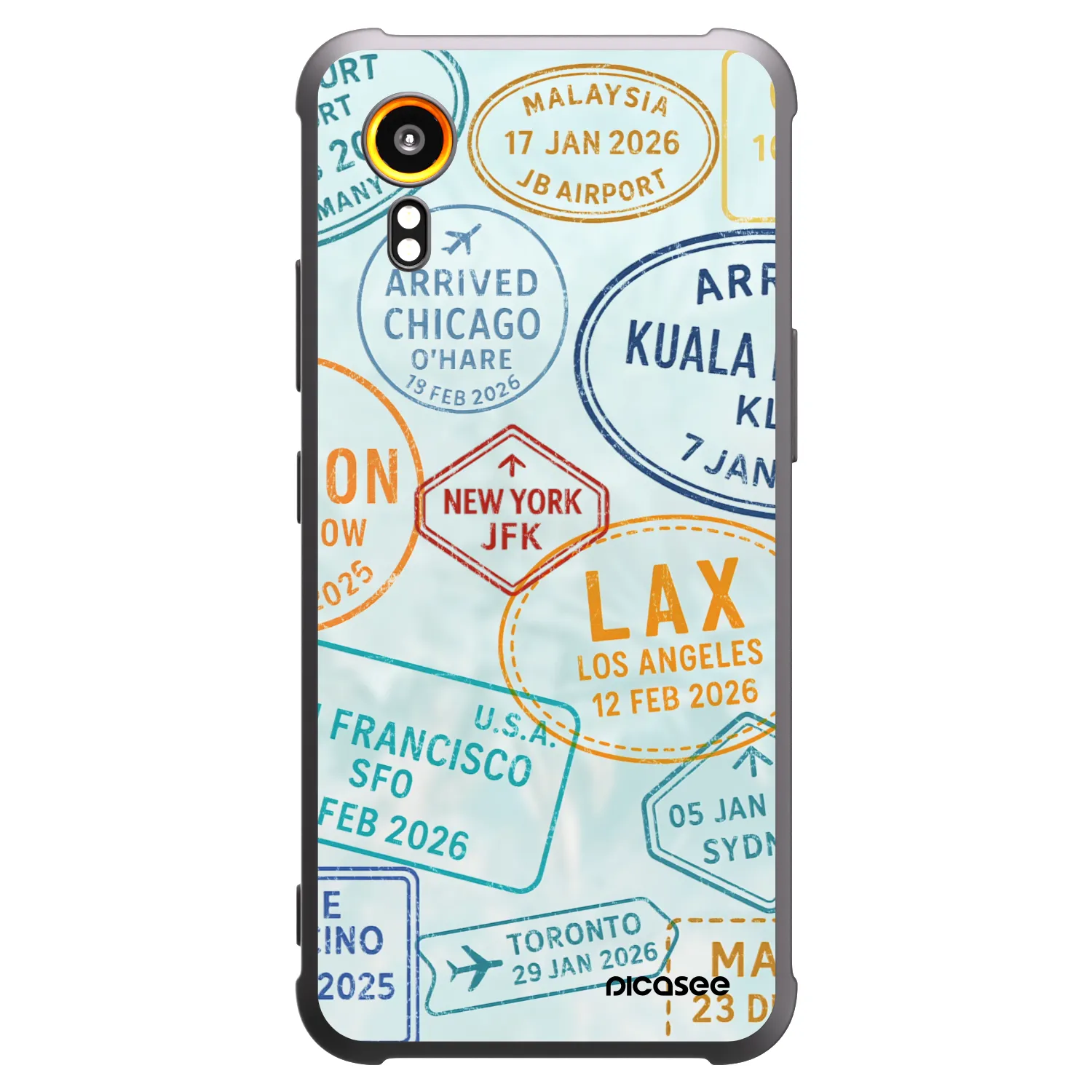 Picasee crna silikonska maskica za Samsung Galaxy Xcover 7 - PASSPORT EDITION