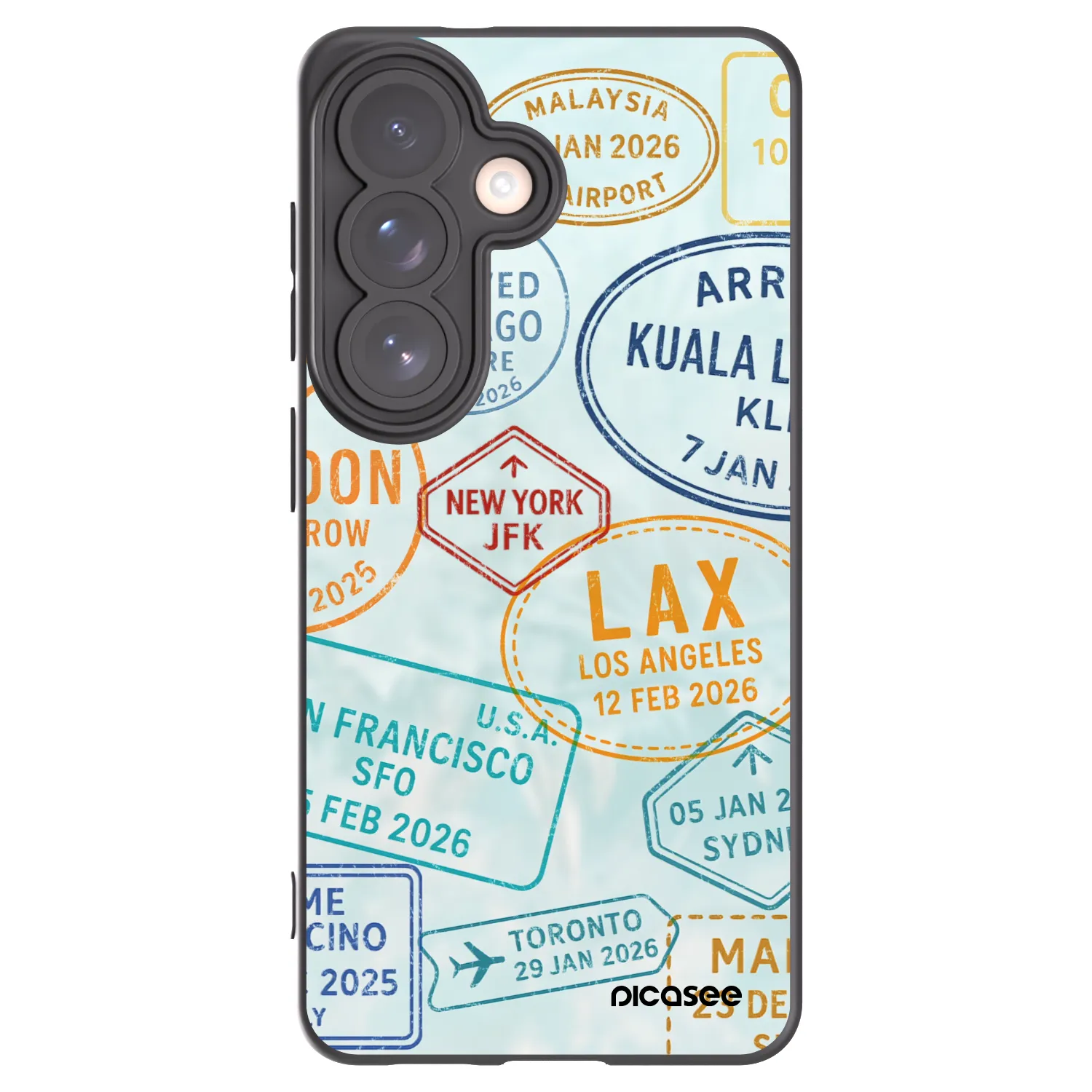 Picasee crna silikonska maskica za Samsung Galaxy S26 - PASSPORT EDITION