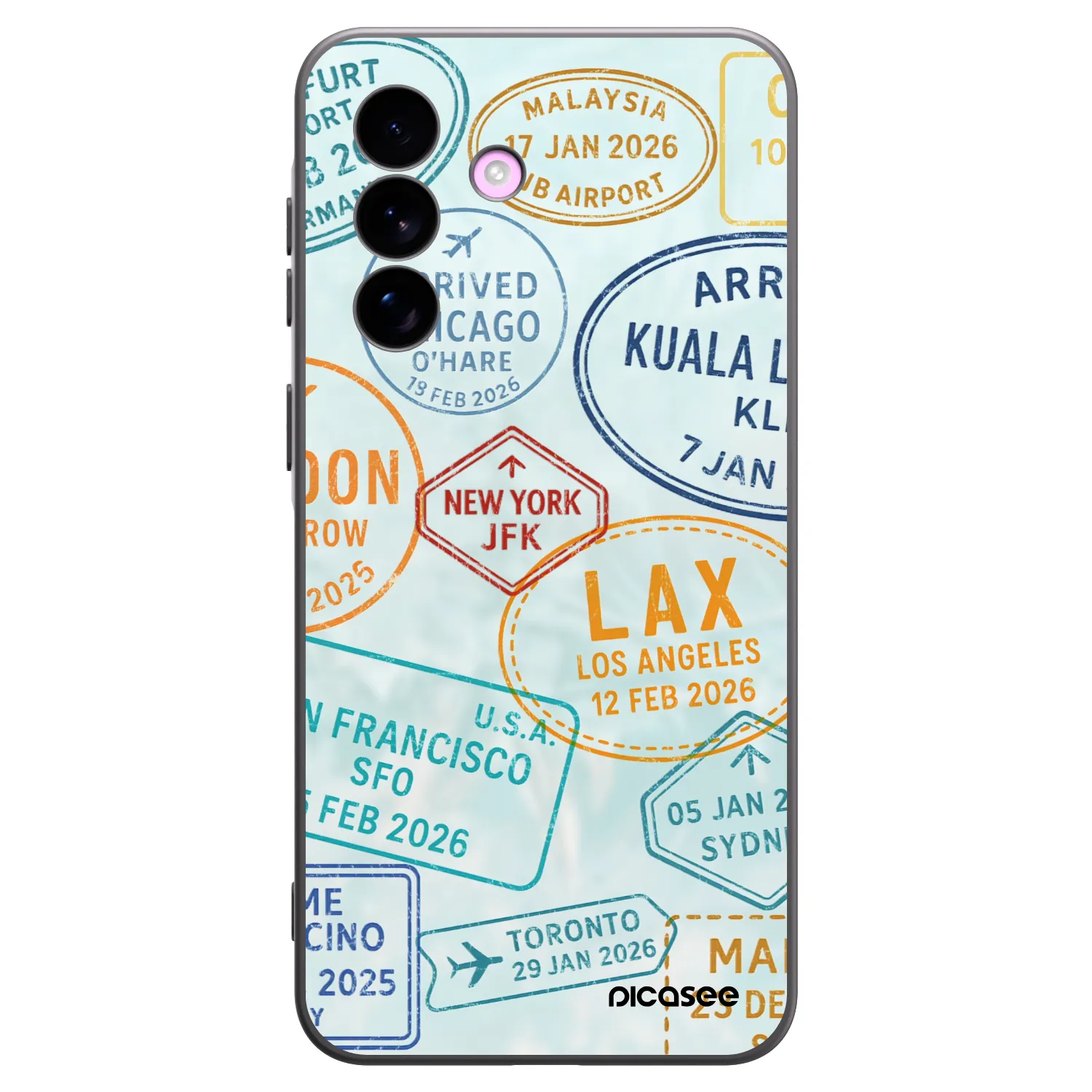 Picasee crna silikonska maskica za Samsung Galaxy A57 5G - PASSPORT EDITION