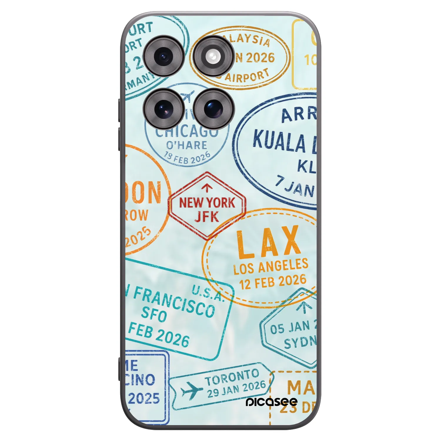 Picasee crna silikonska maskica za Motorola Moto G77 - PASSPORT EDITION
