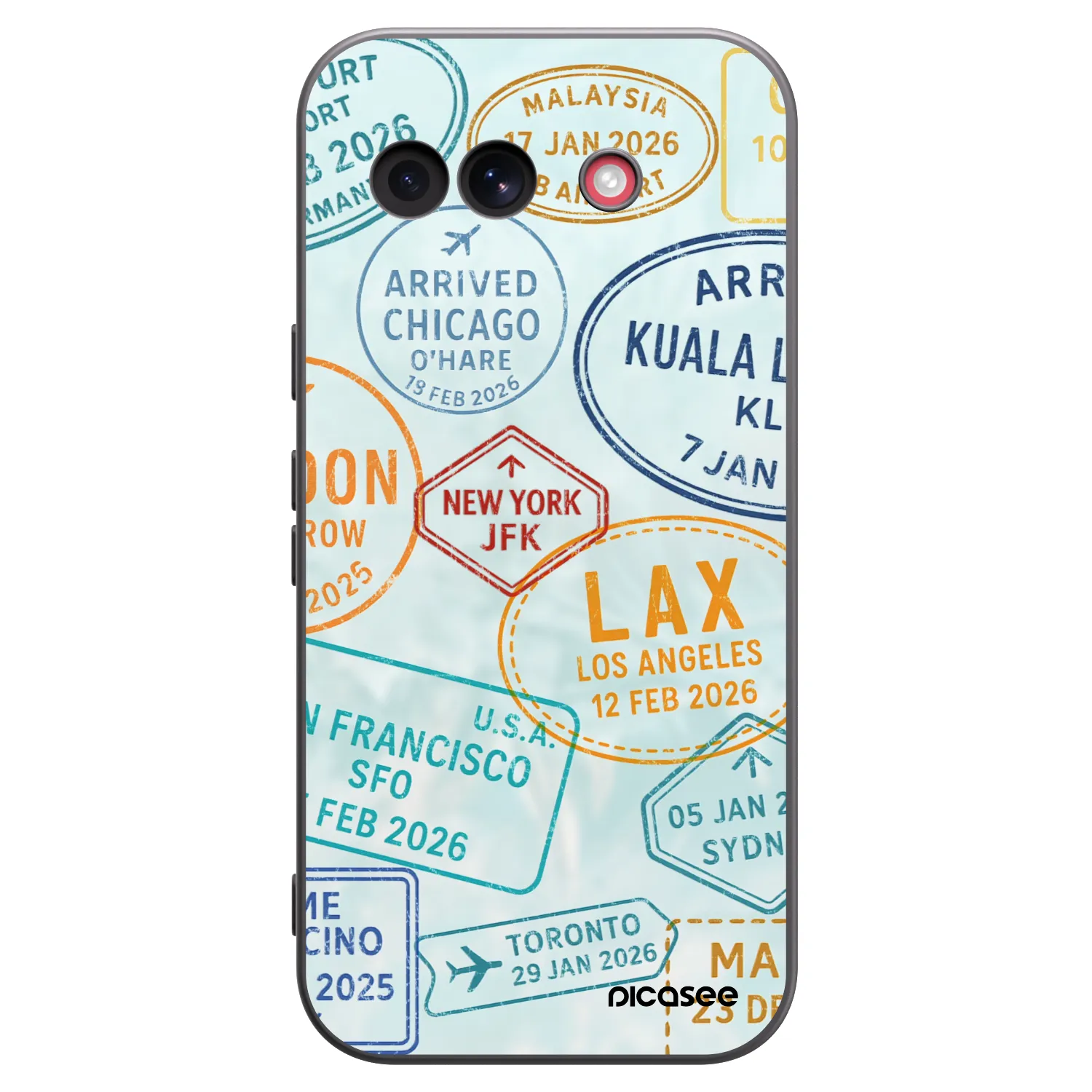 Picasee crna silikonska maskica za Google Pixel 10a - PASSPORT EDITION