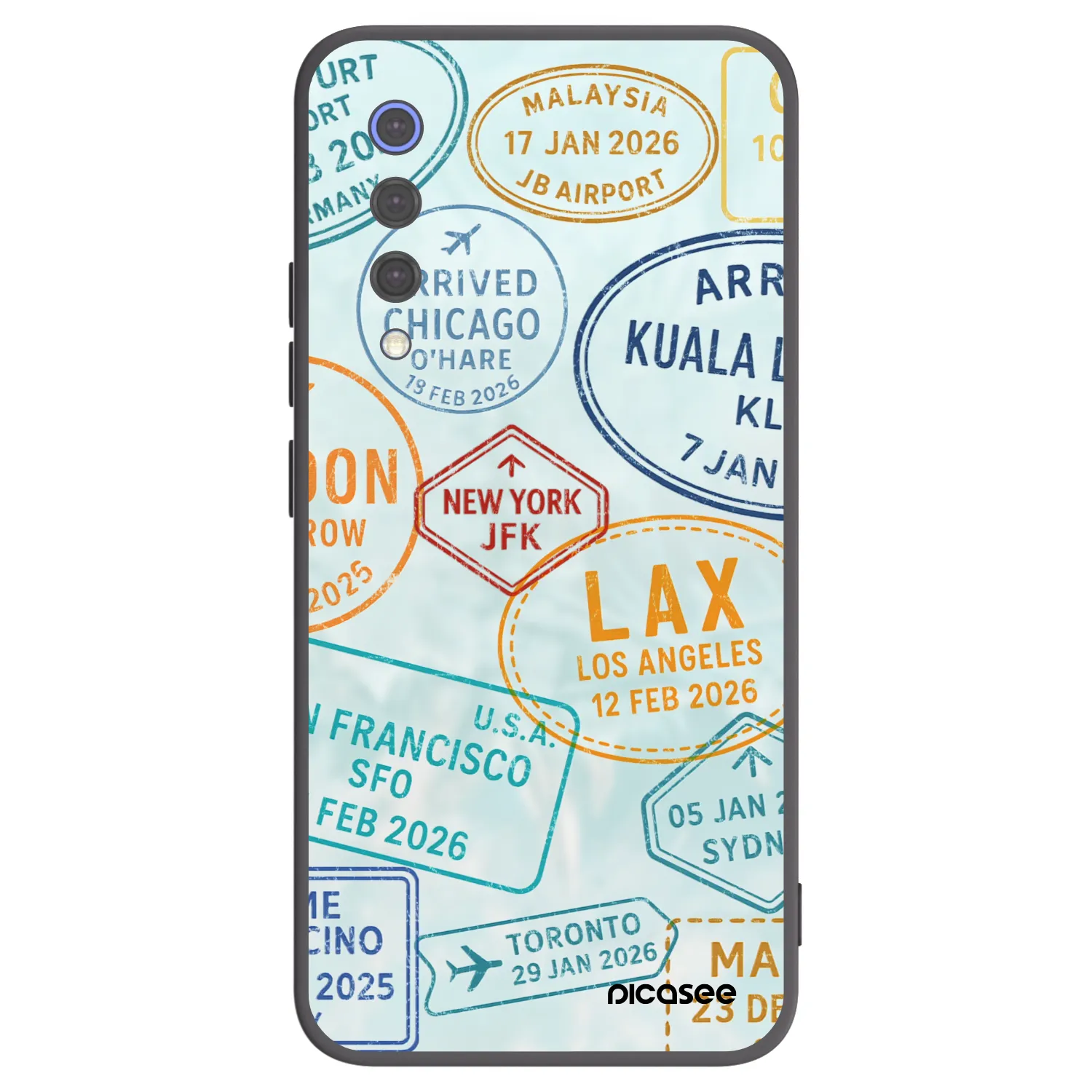Picasee crna silikonska maskica za Xiaomi Mi 9 SE - PASSPORT EDITION