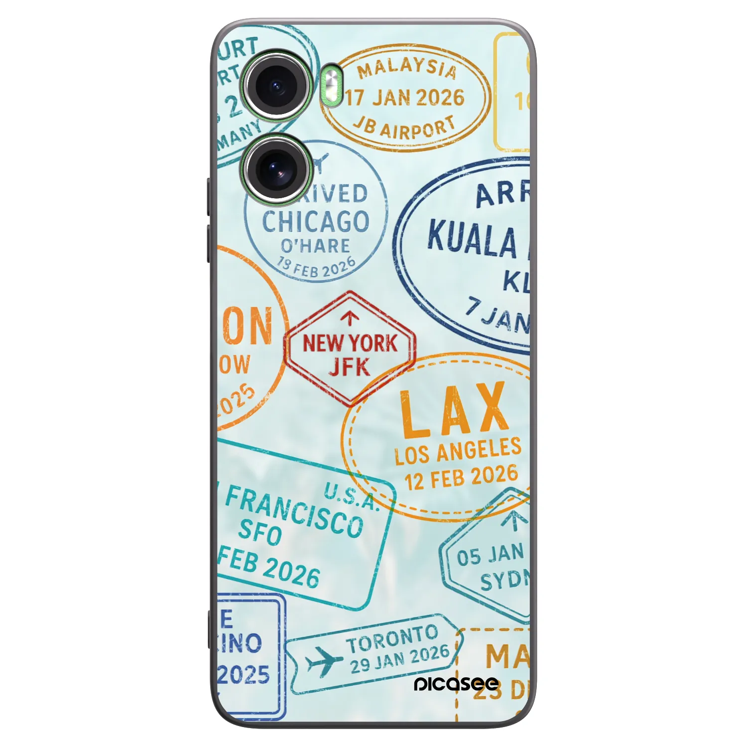 Picasee crna silikonska maskica za Motorola Moto G06 - PASSPORT EDITION