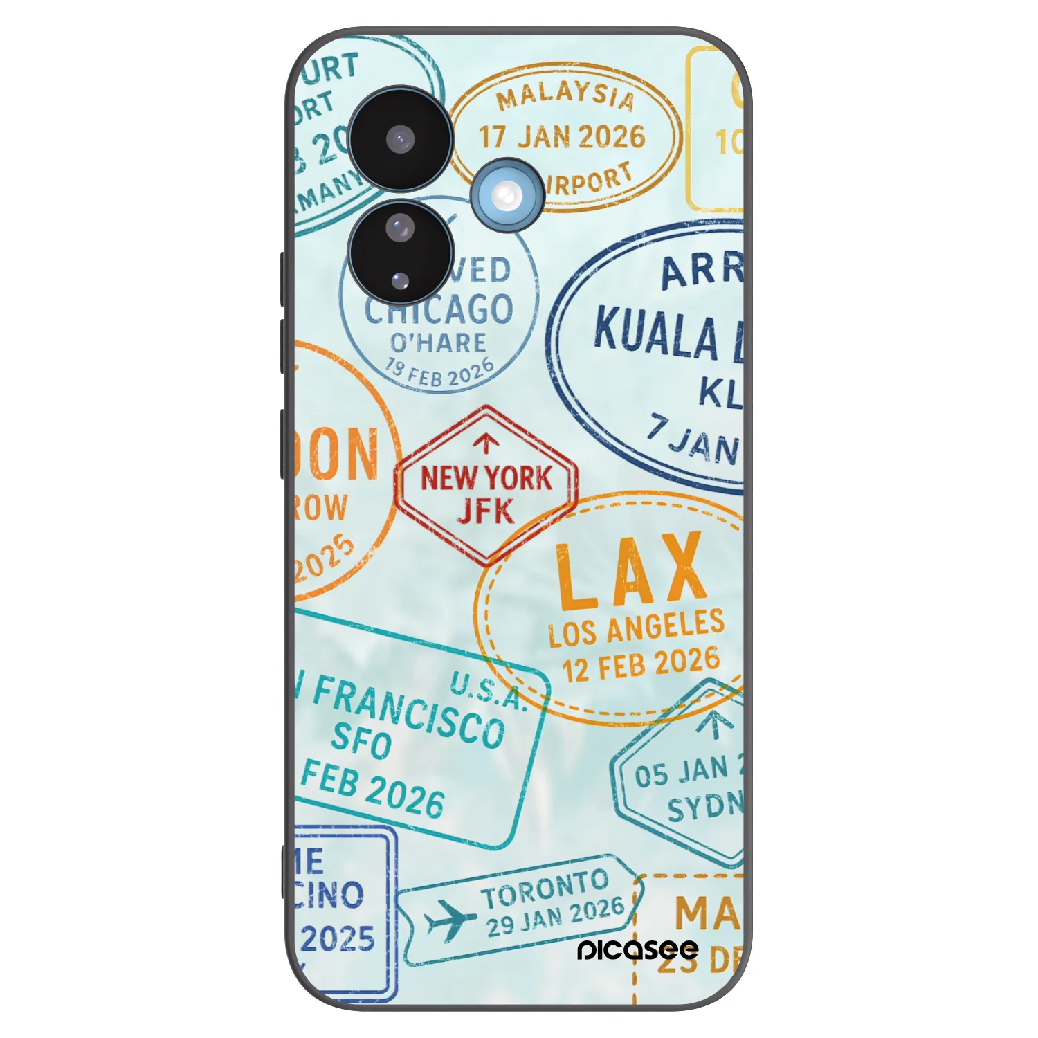 Picasee crna silikonska maskica za Xiaomi Redmi Note 17 Pro 5G - PASSPORT EDITION