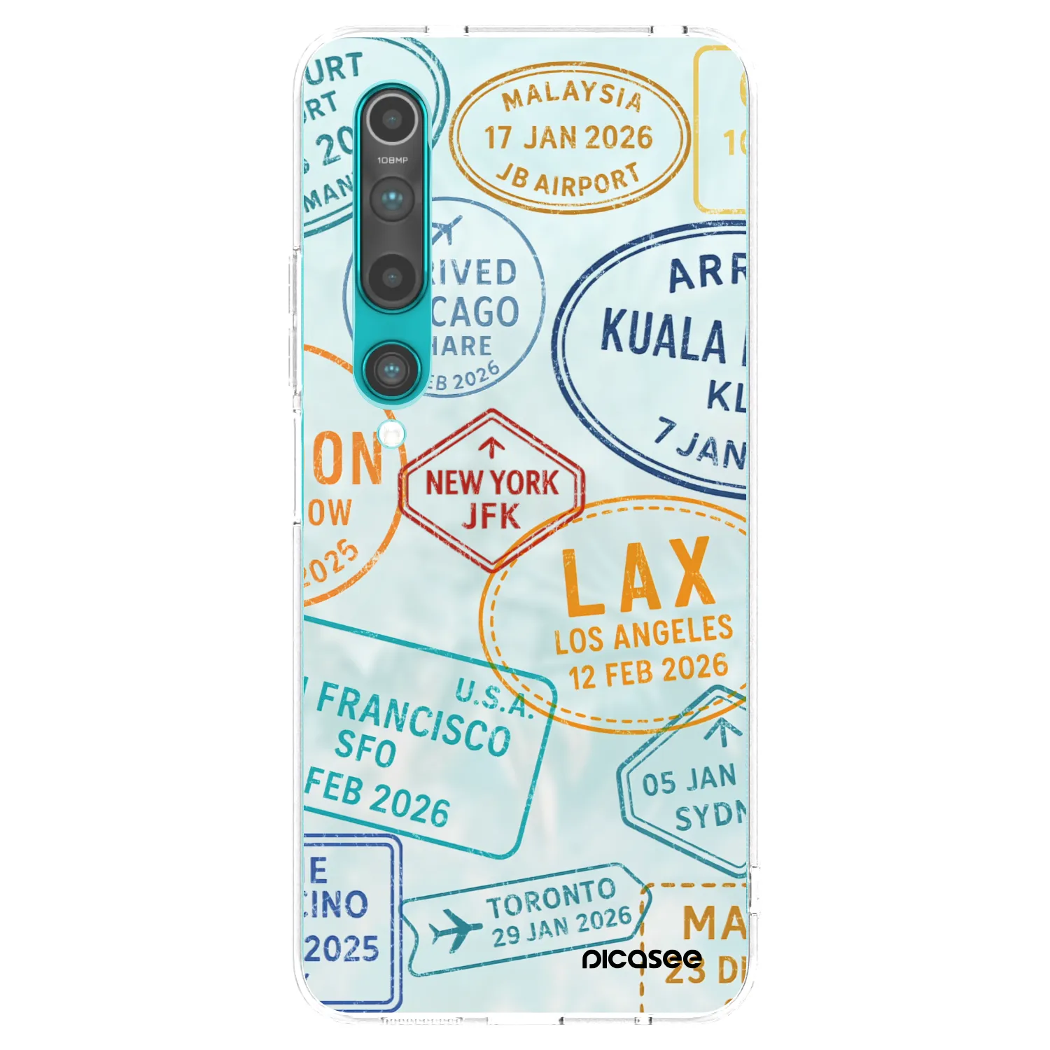 Picasee silikonska prozirna maskica za Xiaomi Mi 10 - PASSPORT EDITION