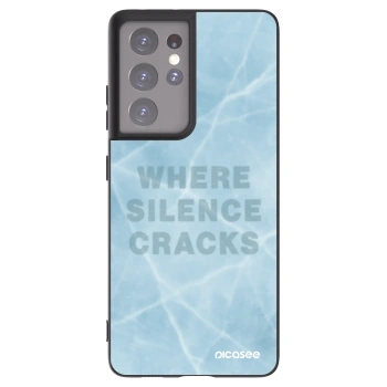 Picasee crna silikonska maskica za Samsung Galaxy S21 Ultra 5G G998B - SILENCE
