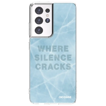 Picasee silikonska prozirna maskica za Samsung Galaxy S21 Ultra 5G G998B - SILENCE