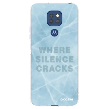 Picasee silikonska prozirna maskica za Motorola Moto G9 Play - SILENCE