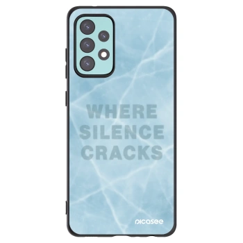 Picasee crna silikonska maskica za Samsung Galaxy A72 A725F - SILENCE