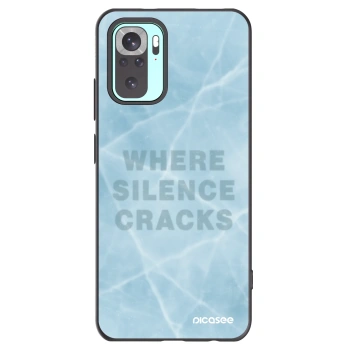 Picasee crna silikonska maskica za Xiaomi Redmi Note 10 Pro - SILENCE