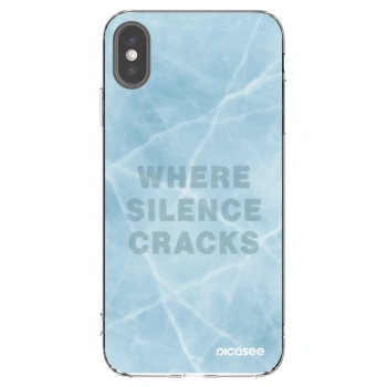 Picasee silikonska prozirna maskica za Apple iPhone XS Max - SILENCE