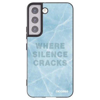 Picasee crna silikonska maskica za Samsung Galaxy S22 5G - SILENCE