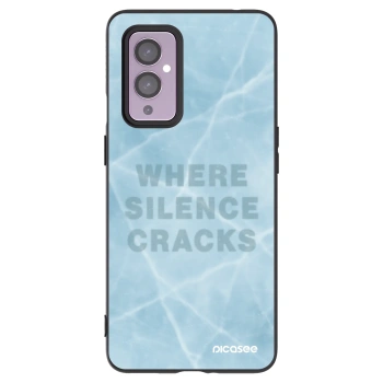 Picasee crna silikonska maskica za OnePlus 9 - SILENCE