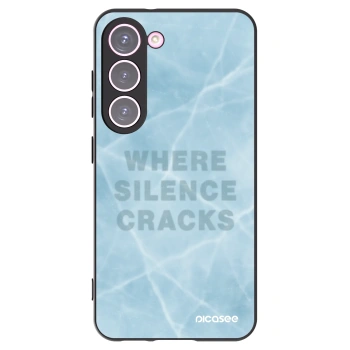 Picasee crna silikonska maskica za Samsung Galaxy S23 5G - SILENCE