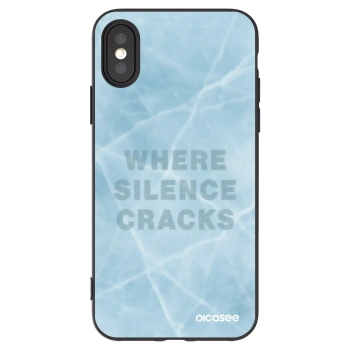 Picasee crna silikonska maskica za Apple iPhone X/XS - SILENCE
