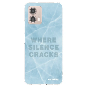 Picasee silikonska prozirna maskica za Motorola Moto G53 5G - SILENCE