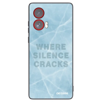 Picasee crna silikonska maskica za Motorola Edge 50 Fusion - SILENCE
