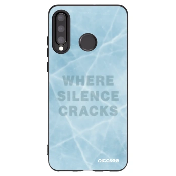 Picasee crna silikonska maskica za Huawei P30 Lite - SILENCE