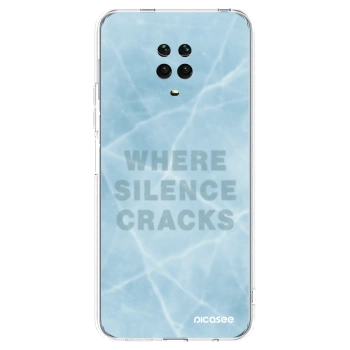 Picasee silikonska prozirna maskica za Xiaomi Redmi Note 9 Pro - SILENCE