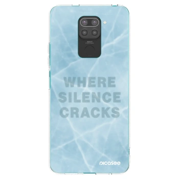 Picasee crna silikonska maskica za Xiaomi Redmi Note 9 - SILENCE