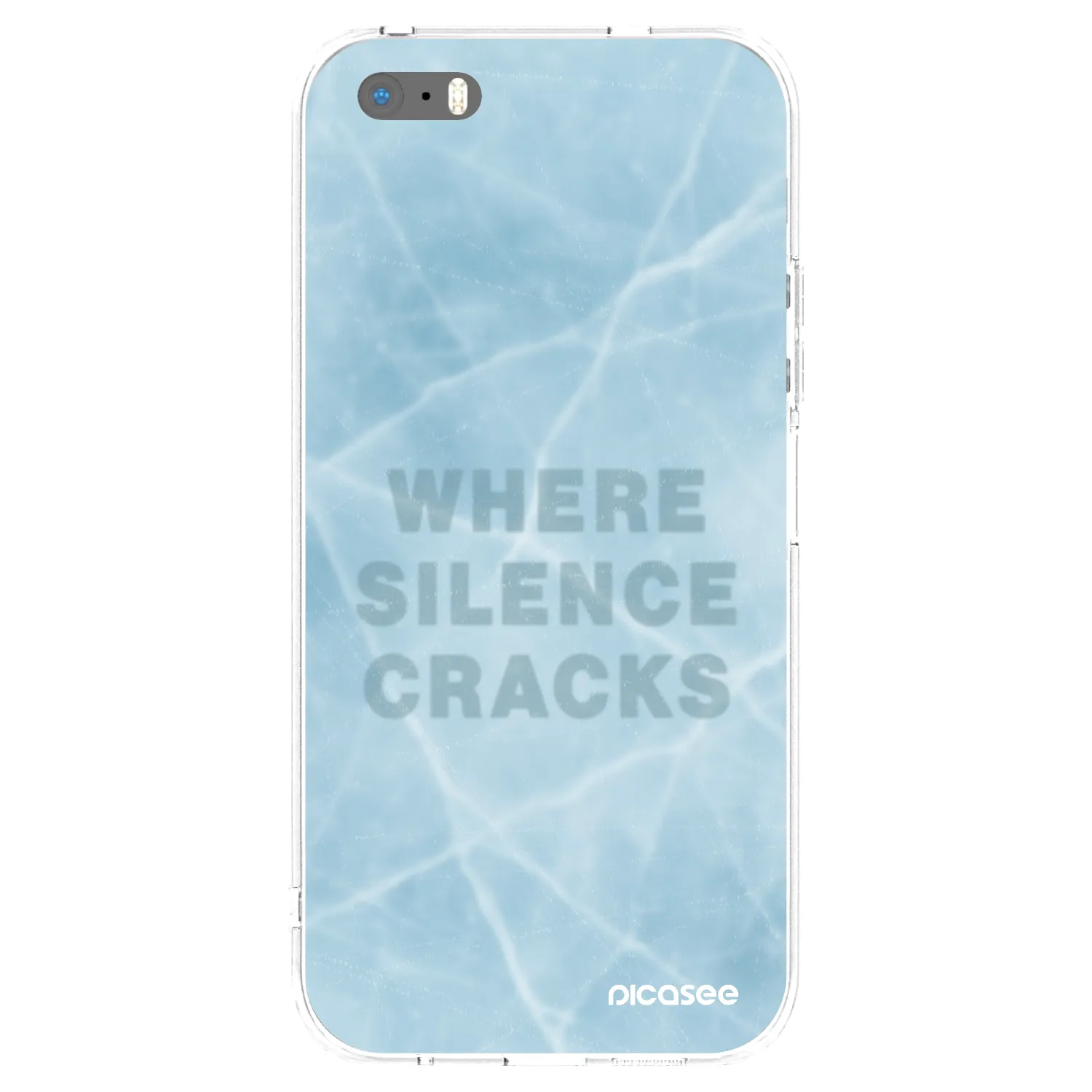 Picasee silikonska prozirna maskica za Apple iPhone 5/5S/SE - SILENCE